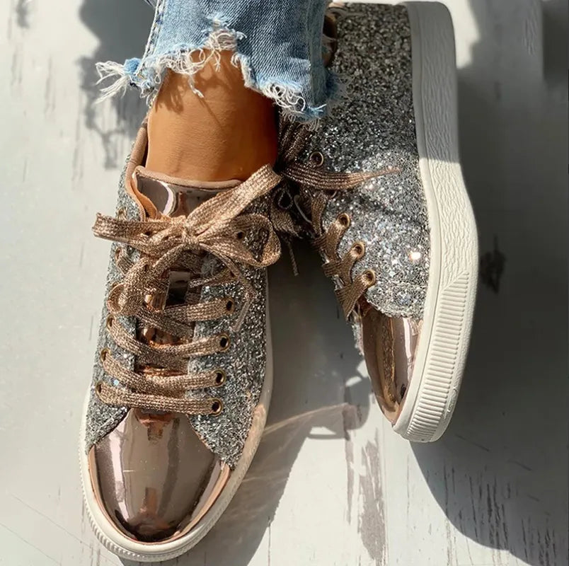 GR | Luxury casual women's shoes with sequins 