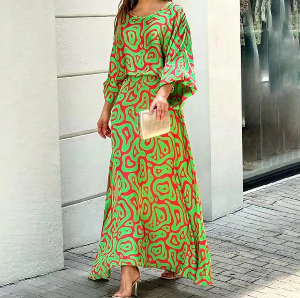GR | Summer Dress Sleeveless Round Neck Elegant Lightweight Dress