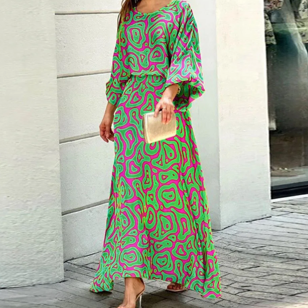 GR | Summer Dress Sleeveless Round Neck Elegant Lightweight Dress