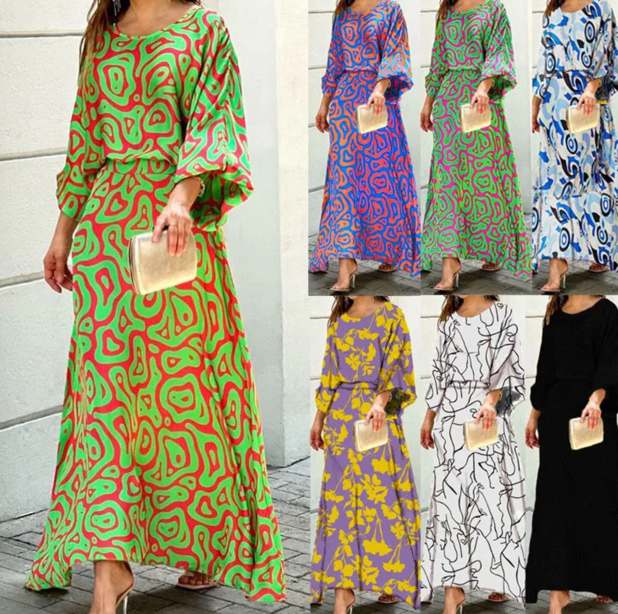 GR | Summer Dress Sleeveless Round Neck Elegant Lightweight Dress