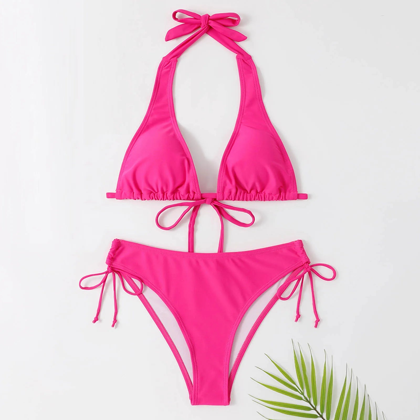 GR - Classic Black Halter Bikini