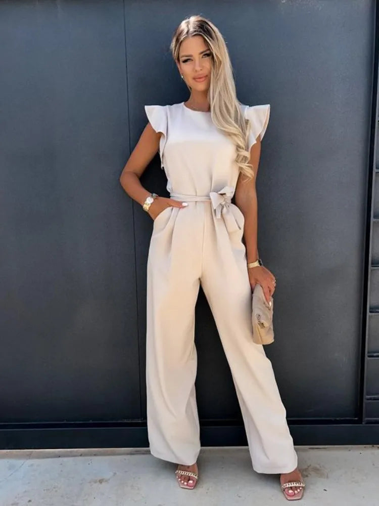 GR | Women's elegant wide-leg jumpsuit