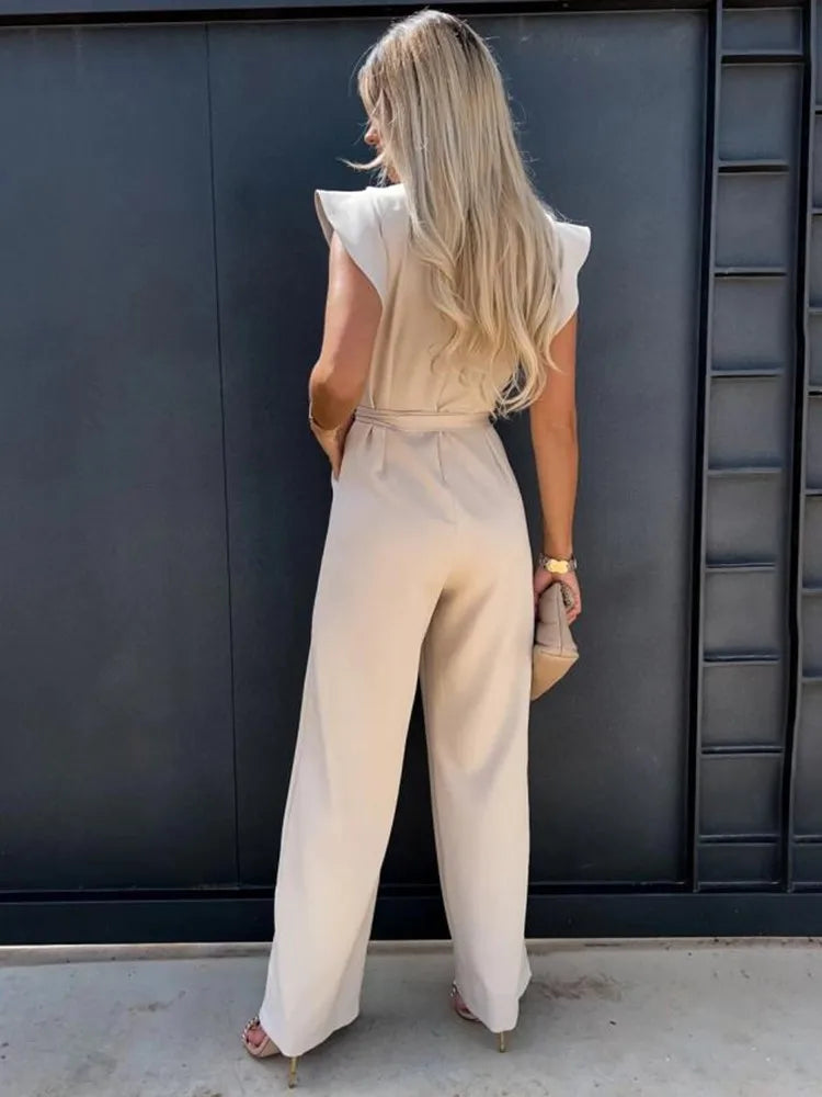 GR | for women with ruffled sleeves and belt