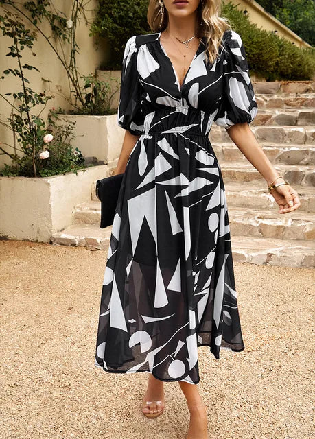 Elegant colorful dress