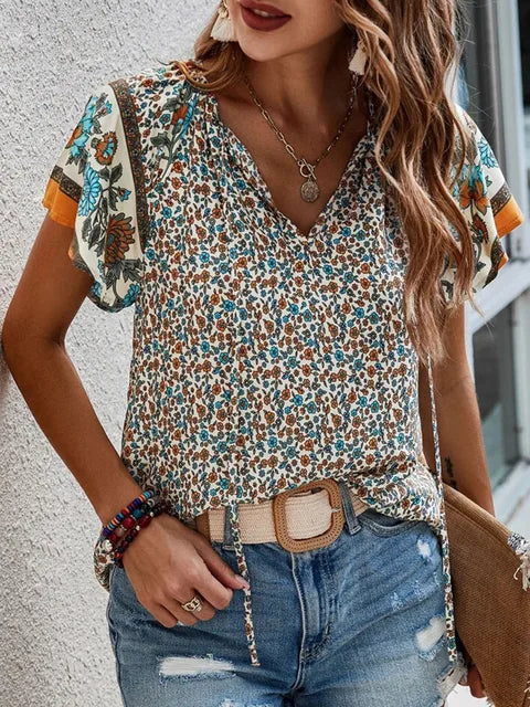 GR | V-neck casual top for women 
