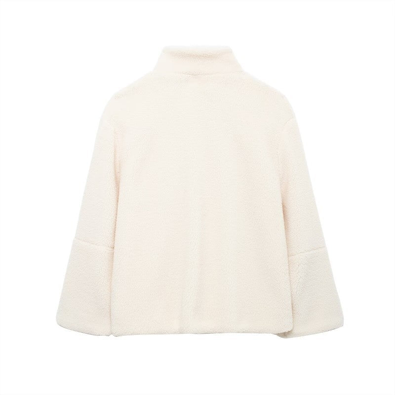 GR | Cozy fleece zip jacket
