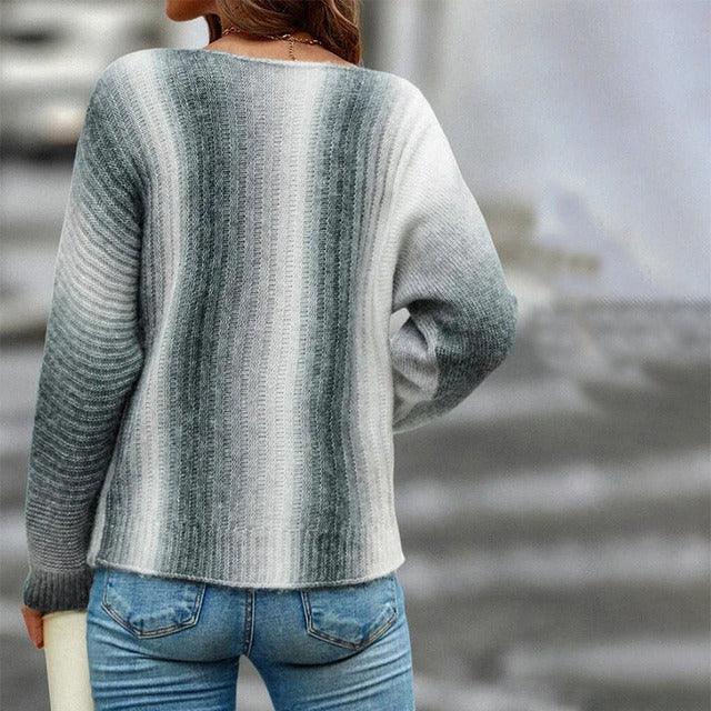 GR | Gradient knit sweater for women