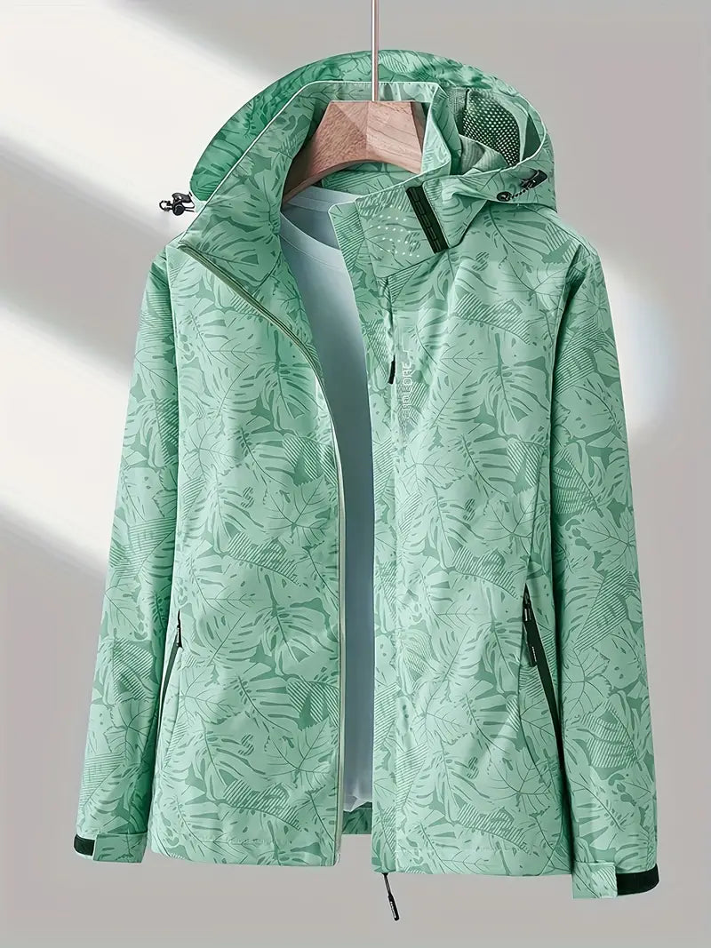 GR | Women's windproof and rainproof outdoor jacket with detachable hood | Ideal for adventurous days 