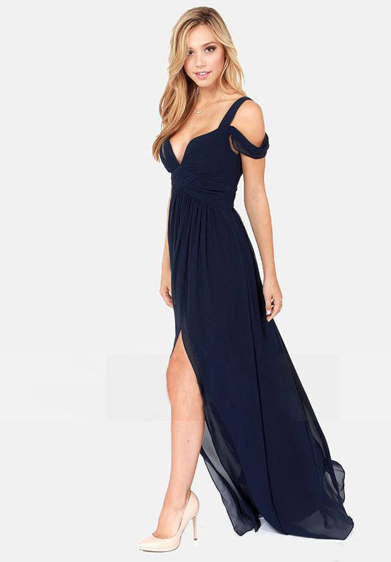 GR | Langes Elegantes Griechisches Faltenkleid