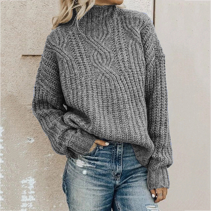 GR | Warme Strick Damenpullover
