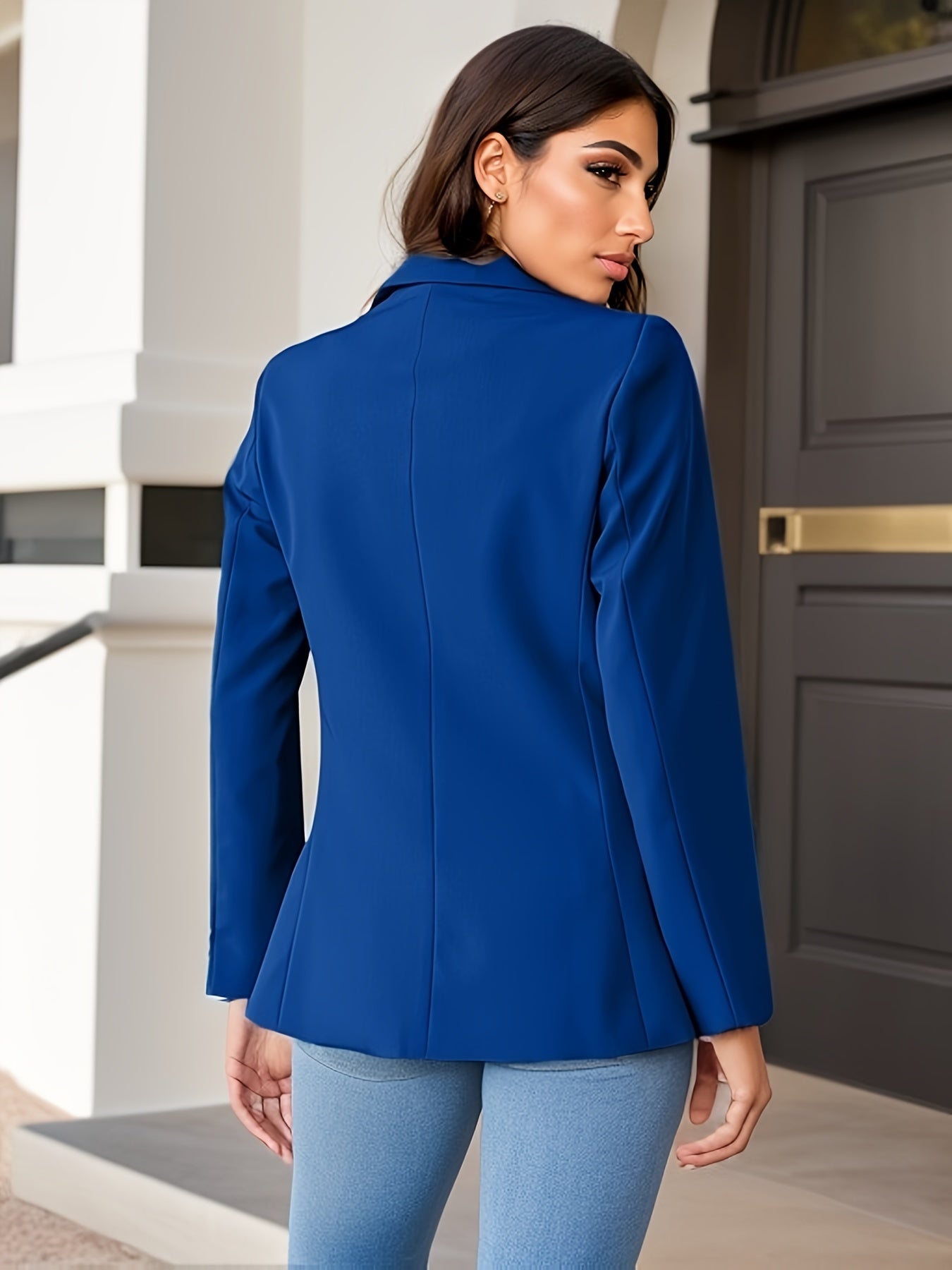 GR | Stylish Autumn Classic Business Blazers with Side Pockets for Women 