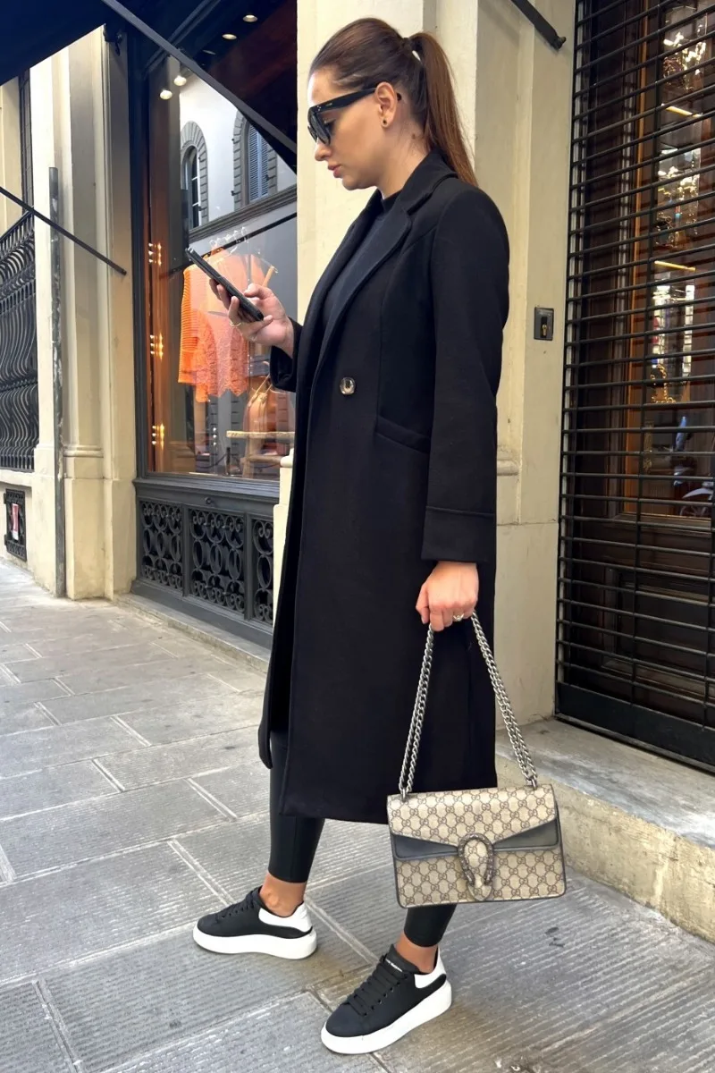 GR | Classic long trench coat with