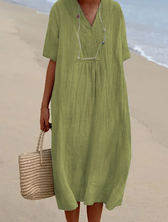 GR | Summer dress made of cotton and linen