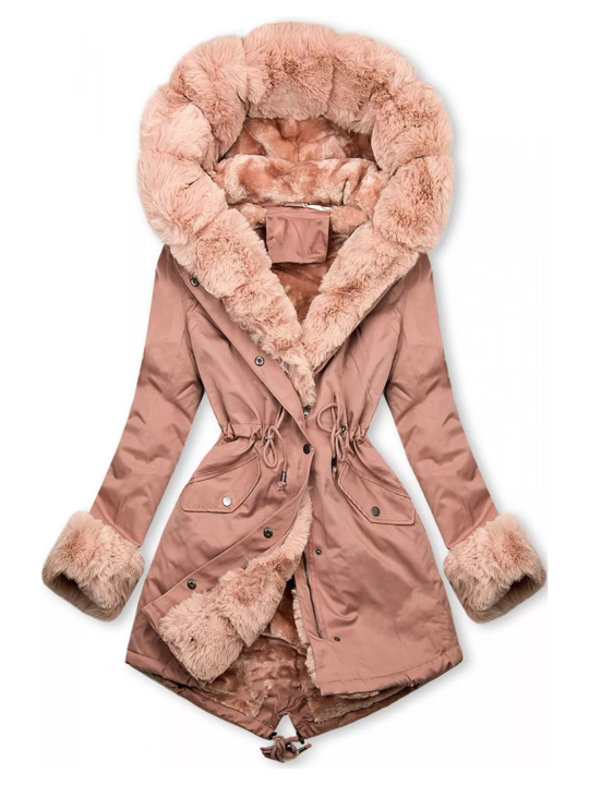 GR | Padded jacket with warm plush lining for women