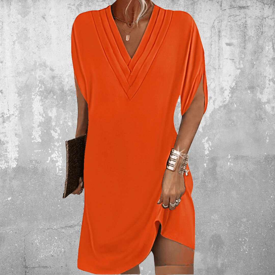 GR | Belly Covering V-Neck Dress