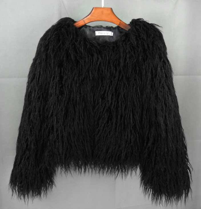 GR Boho faux fur coat
