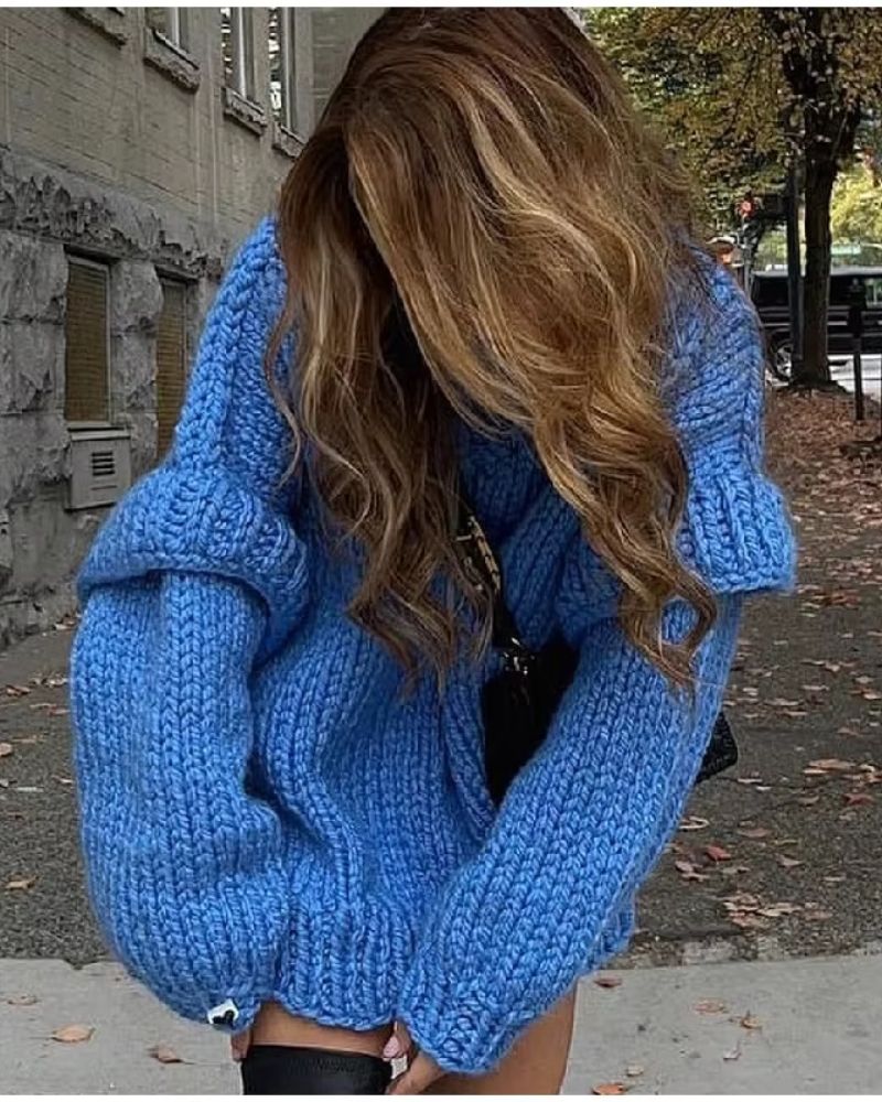 GR | Übergrösse Strick-Pullover