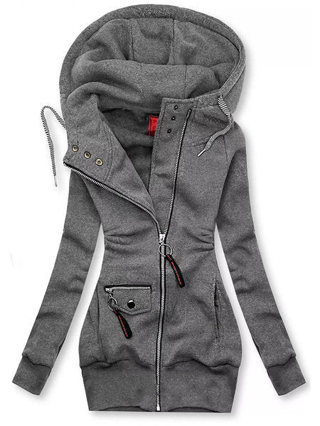 GR | Lässiger Slim Fit Sweatshirt mit Kapuzenpullover