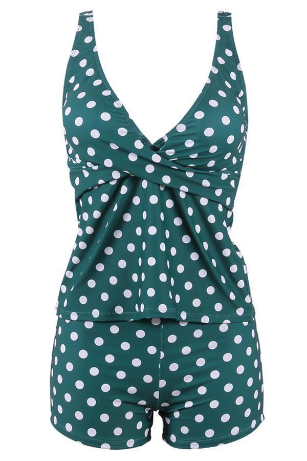 GR | Polka Dot Tankini Set for Women