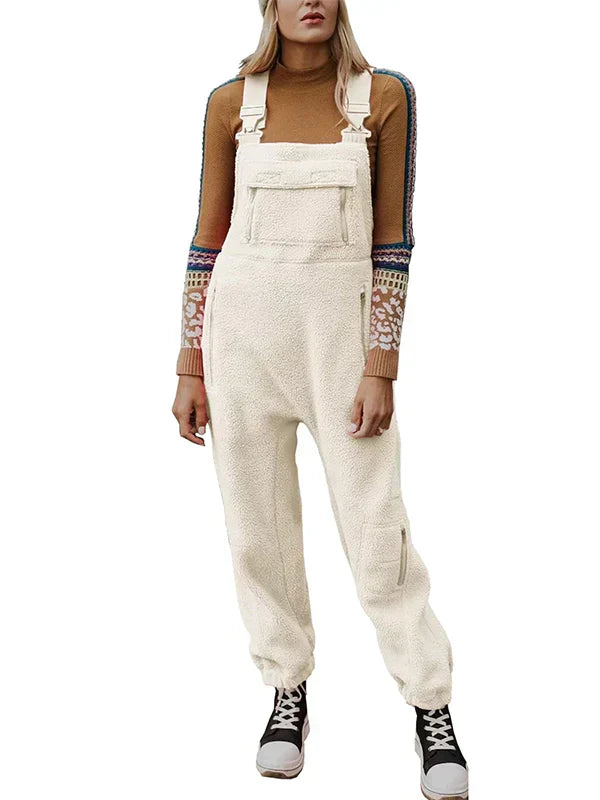 GR | Women's Fleece Thermal Overall with Zippered Pockets 