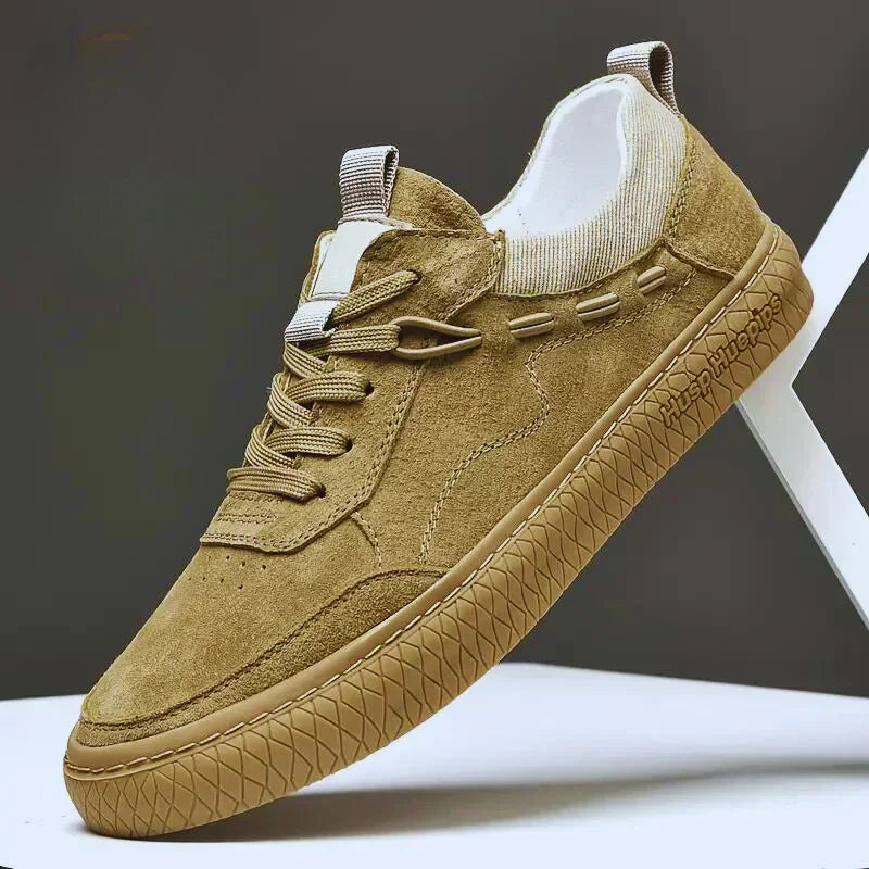 GR | Suede Sneakers with Textured Sole