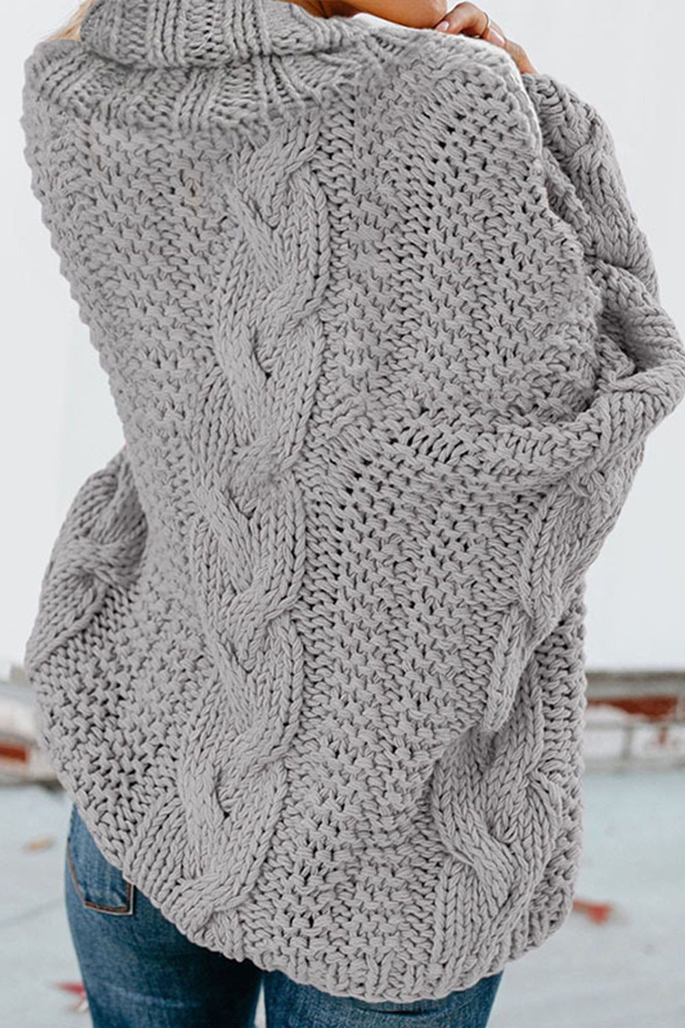 GR Twisted Knit Long Sleeve Sweater