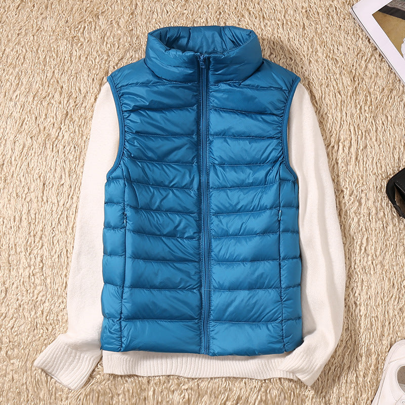 GR | Sleeveless Down Vest Jacket with Zipper