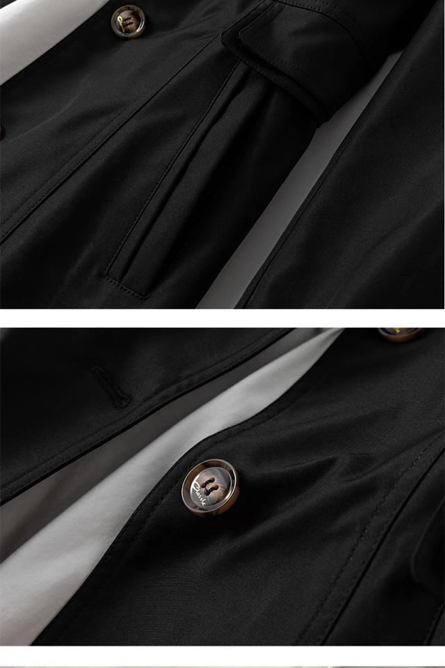 GR | Schlanker Damen Trenchcoat Im Koreanischen Stil Für Frühling Und Herbst