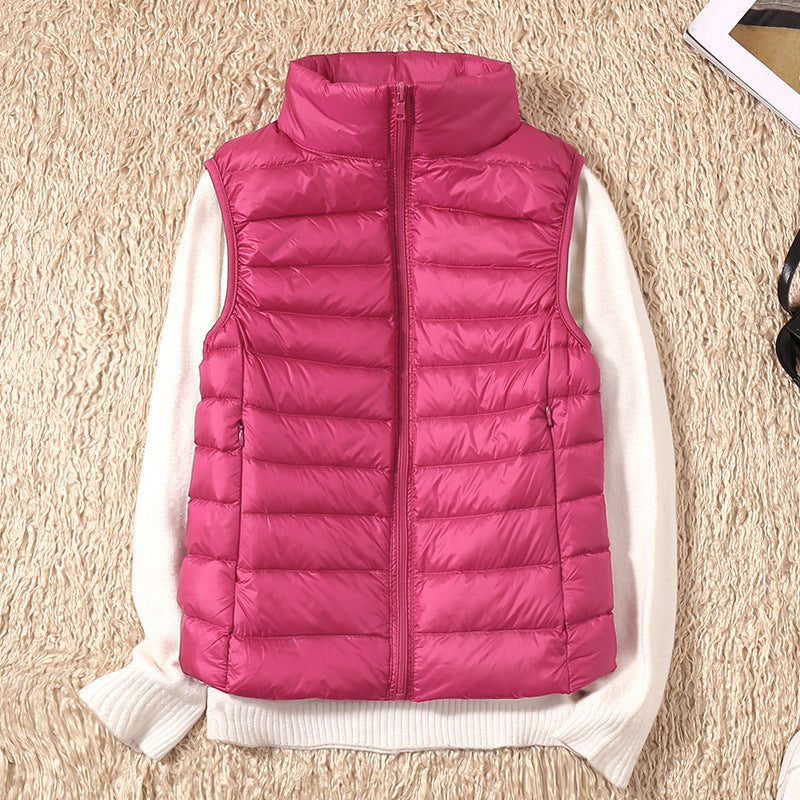 GR | Sleeveless Down Vest Jacket with Zipper