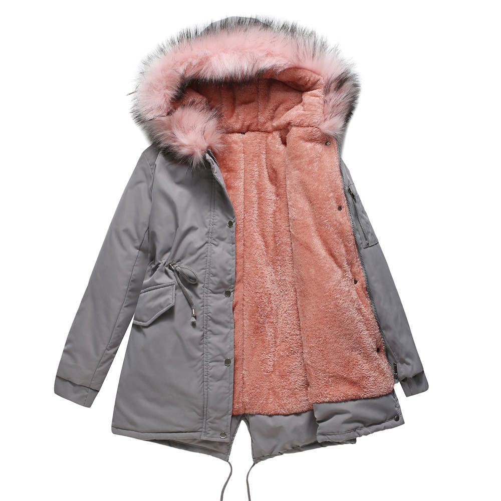GR | Women's parka with hood and modern design
