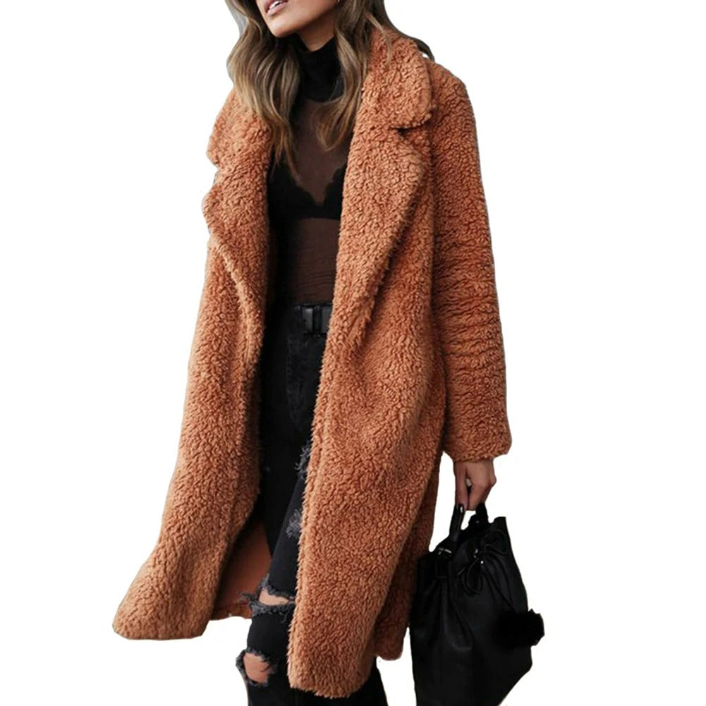 GR | Elegant plush winter jacket for women