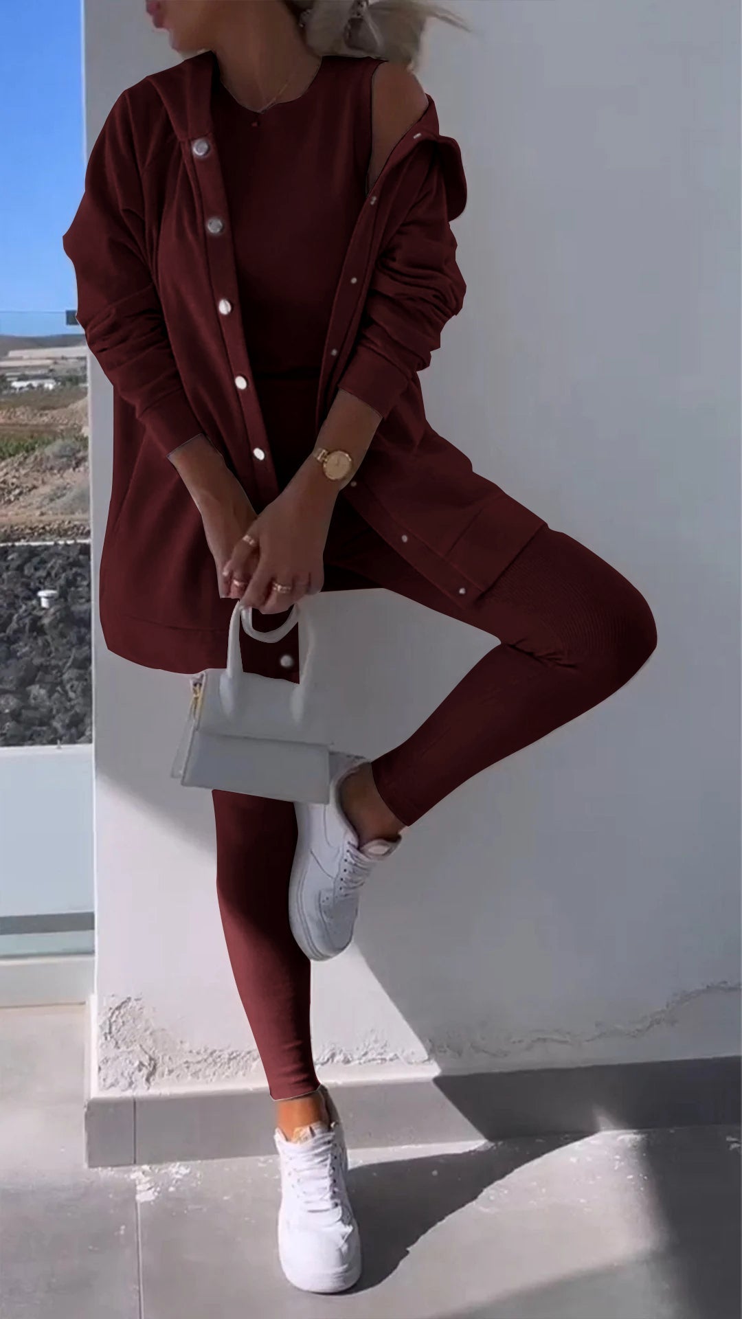 GR | Weste Und Sweatshirt Mit Kapuze