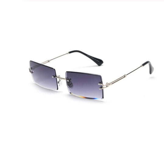 GR | Fashionable rectangular sunglasses in retro style