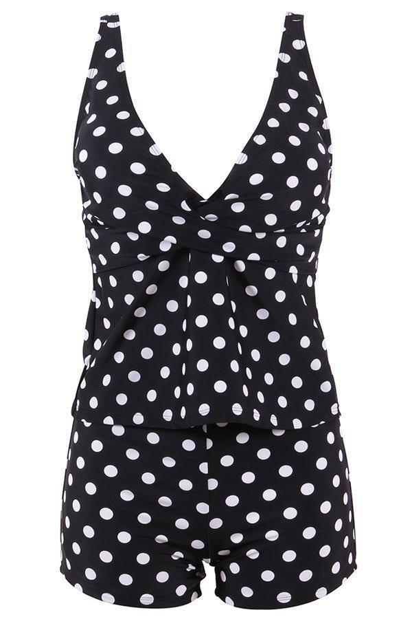 GR | Polka Dot Tankini Set for Women