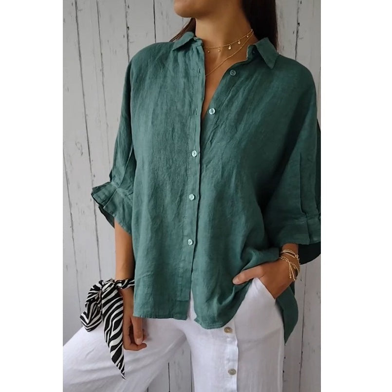 GR | Fashionable top made of cotton and linen
