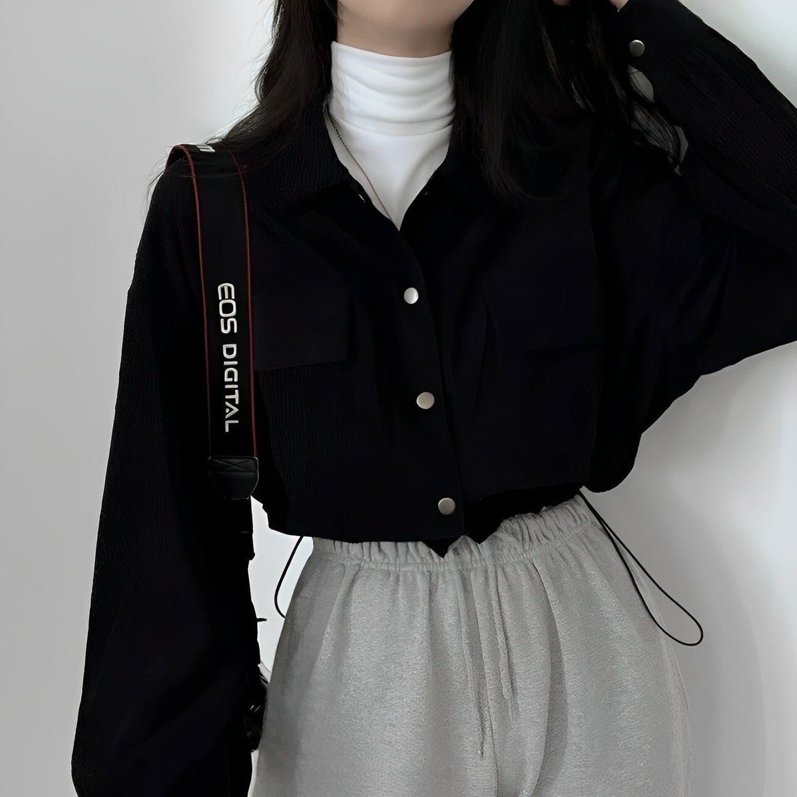 GR | Women's Corduroy Jacket with Short Lapel