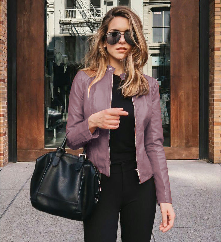 Carmen™ - Slim-fit faux leather jacket
