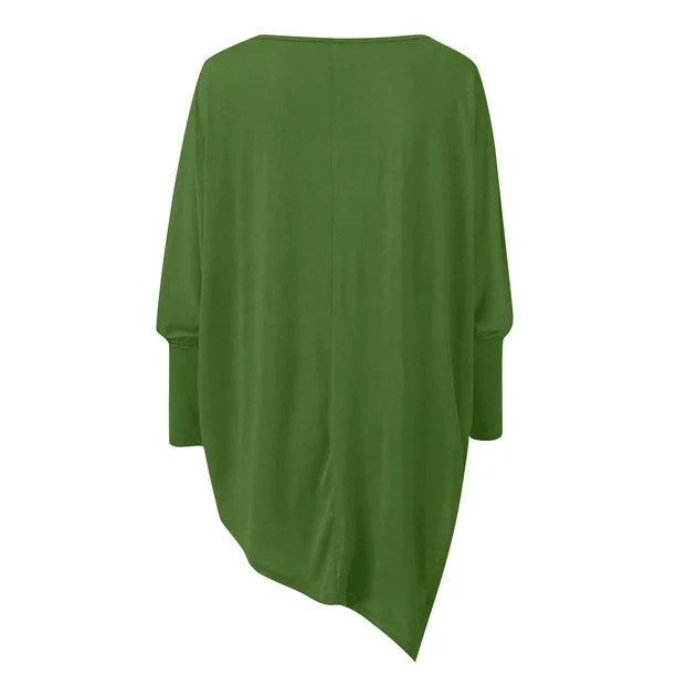 GR | Comfortable autumn O-neck long-sleeved top for women