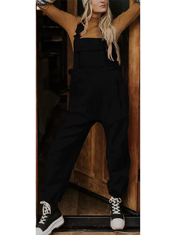 GR | Women's Fleece Thermal Overall with Zippered Pockets 