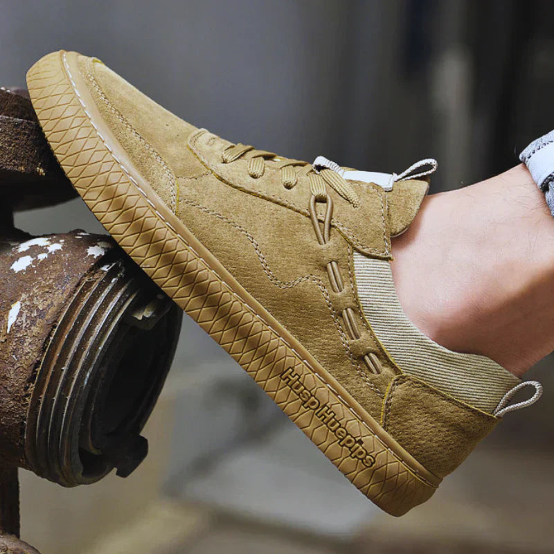 GR | Suede Sneakers with Textured Sole