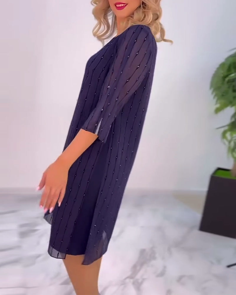 GR | Dress Solid Color Pleated