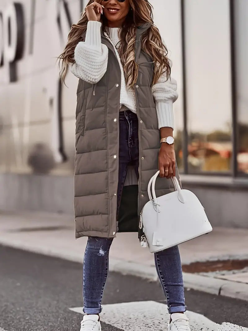 GR | Long Bodywarmer Vest for Women