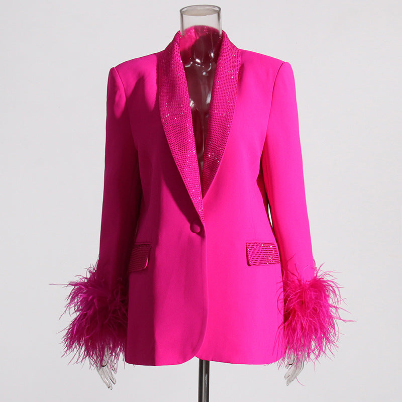 GR women's suit made of fine polyester