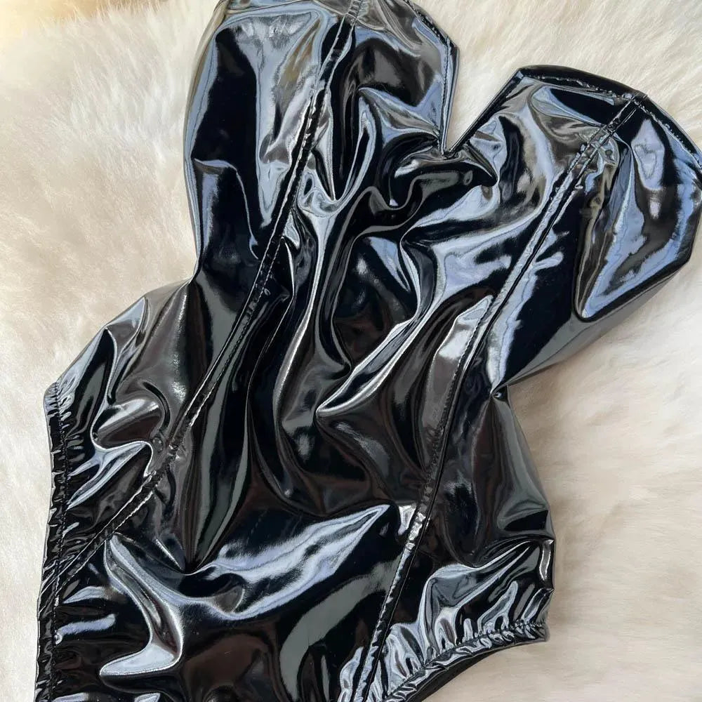 GR | Body Donna made of PU leather with V-neck