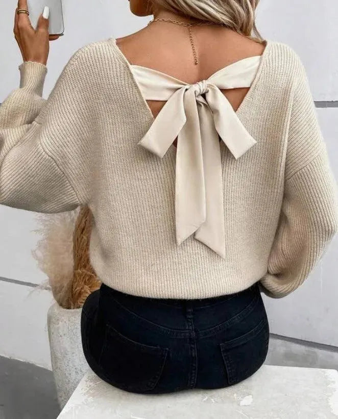 GR | V-neck breide trui