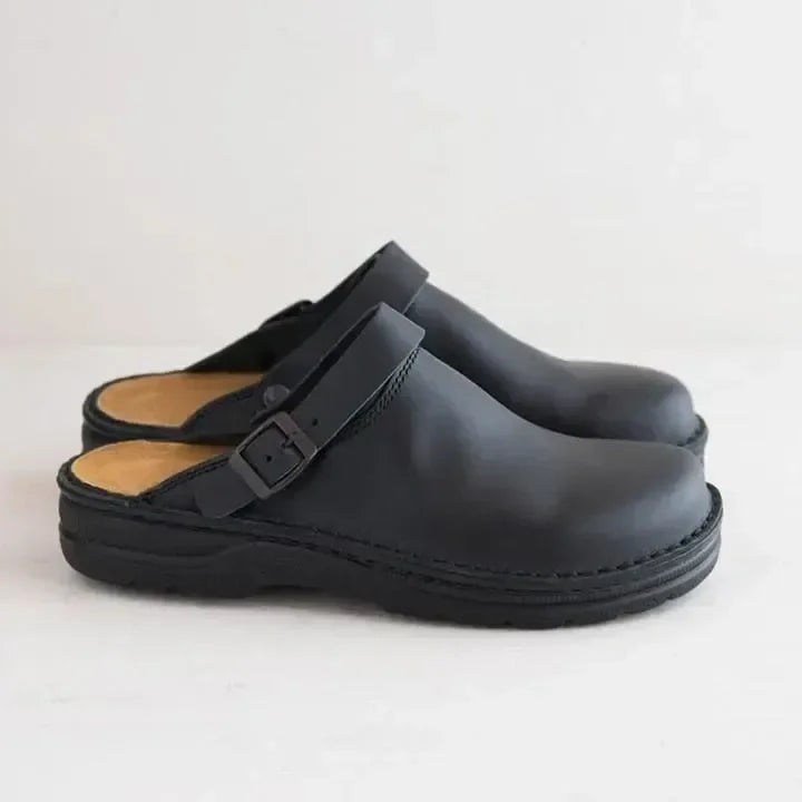 GR | Orthopedic Leather Slippers for Women
