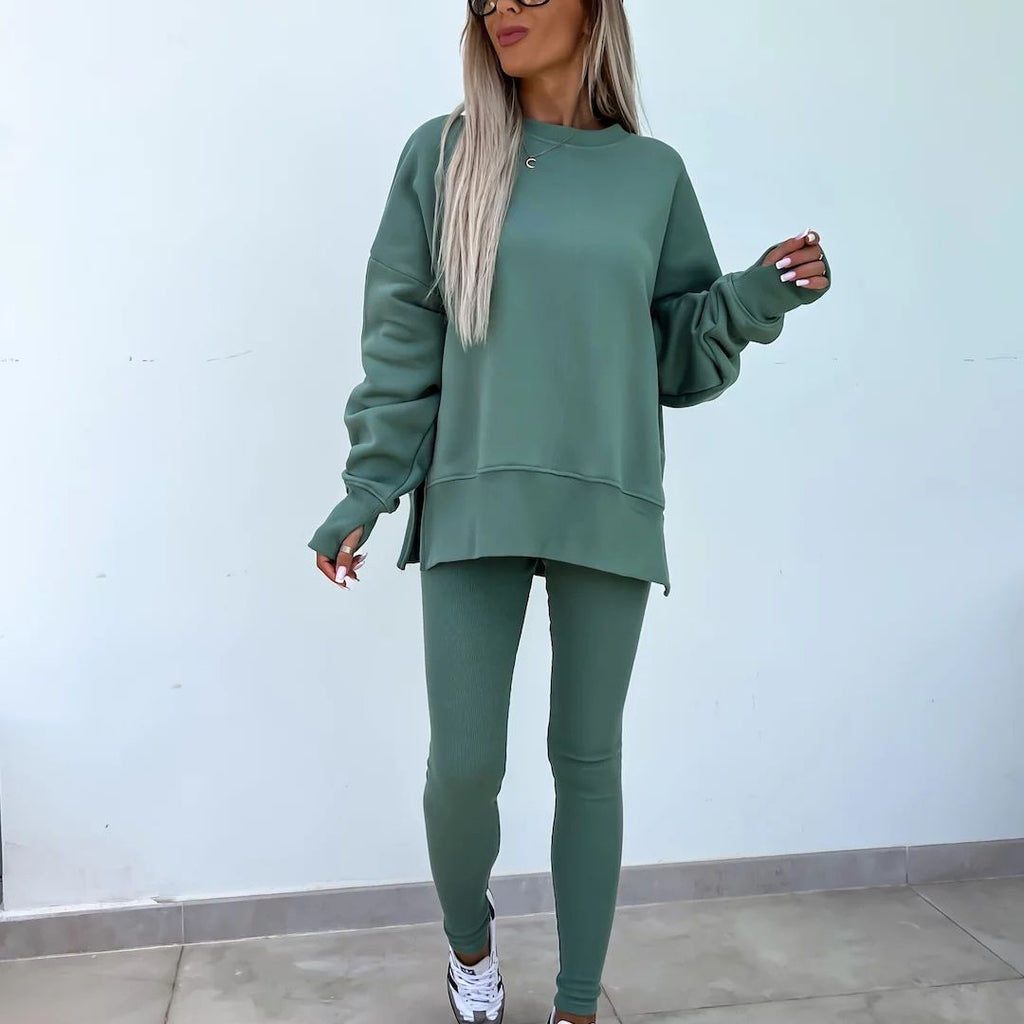 GR | Cozy oversized sweatshirt and leggings set