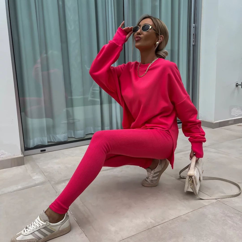 GR | Cozy oversized sweatshirt and leggings set