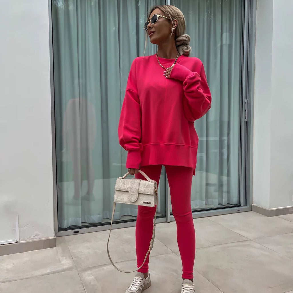 GR | Cozy oversized sweatshirt and leggings set