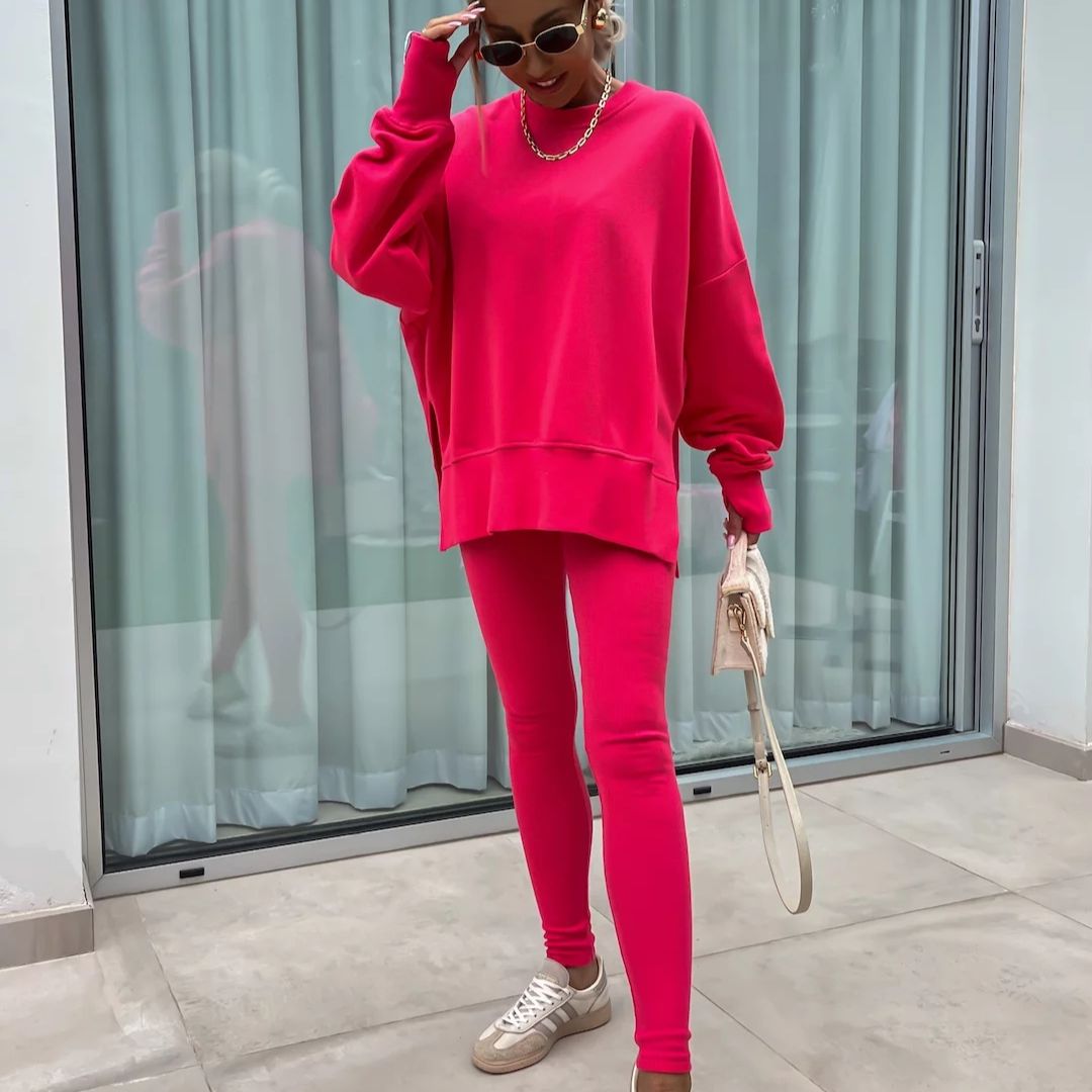 GR | Cozy oversized sweatshirt and leggings set
